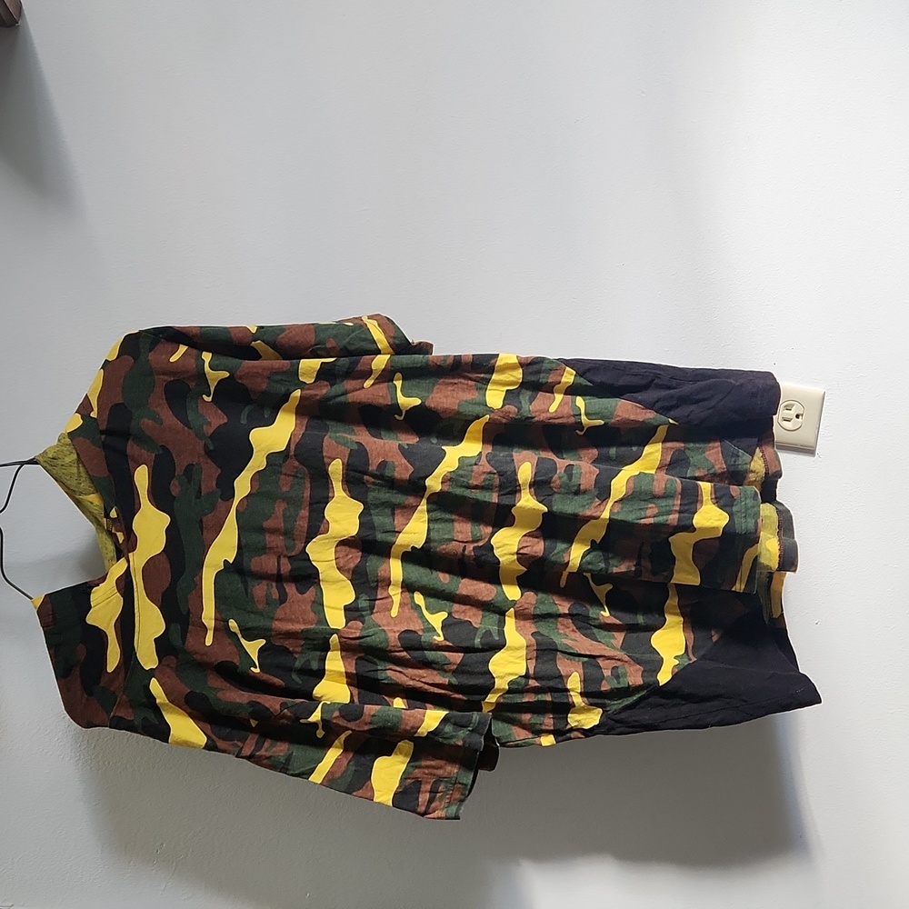 Mens camo short sleeve shirt